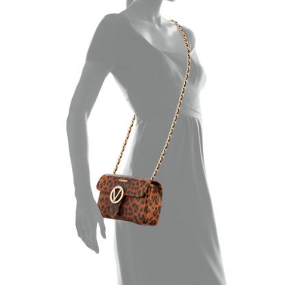 Valentino auth leopard print crossbody bag - Picture 2 of 11